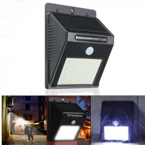 FOCO LUZ SOLAR 30 LED SENSOR MOVIMIENTO